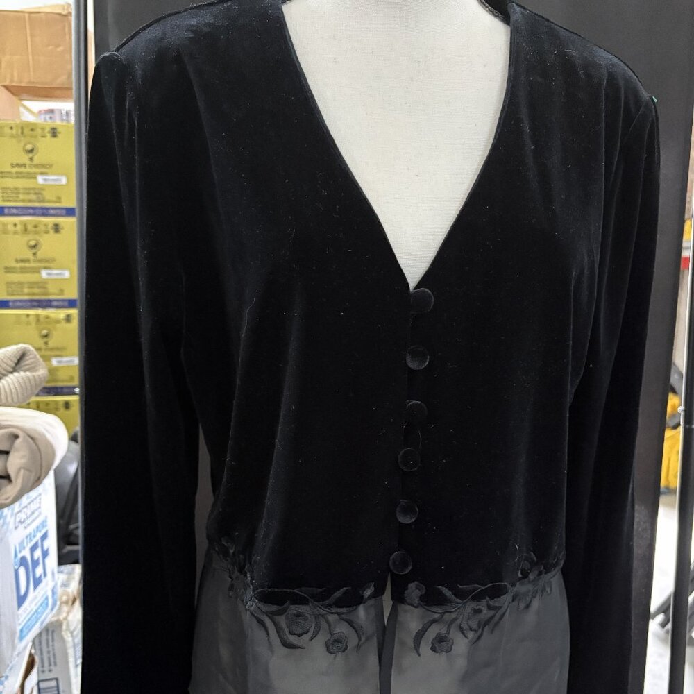 Jessica Howard Black Lace T-shirt